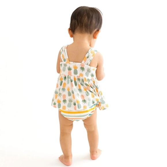Posh Peanut McGuire Pineapple Tank Top Bummie Set - Picture 7 of 7